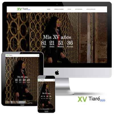 Invitación digital Tiare XV Años