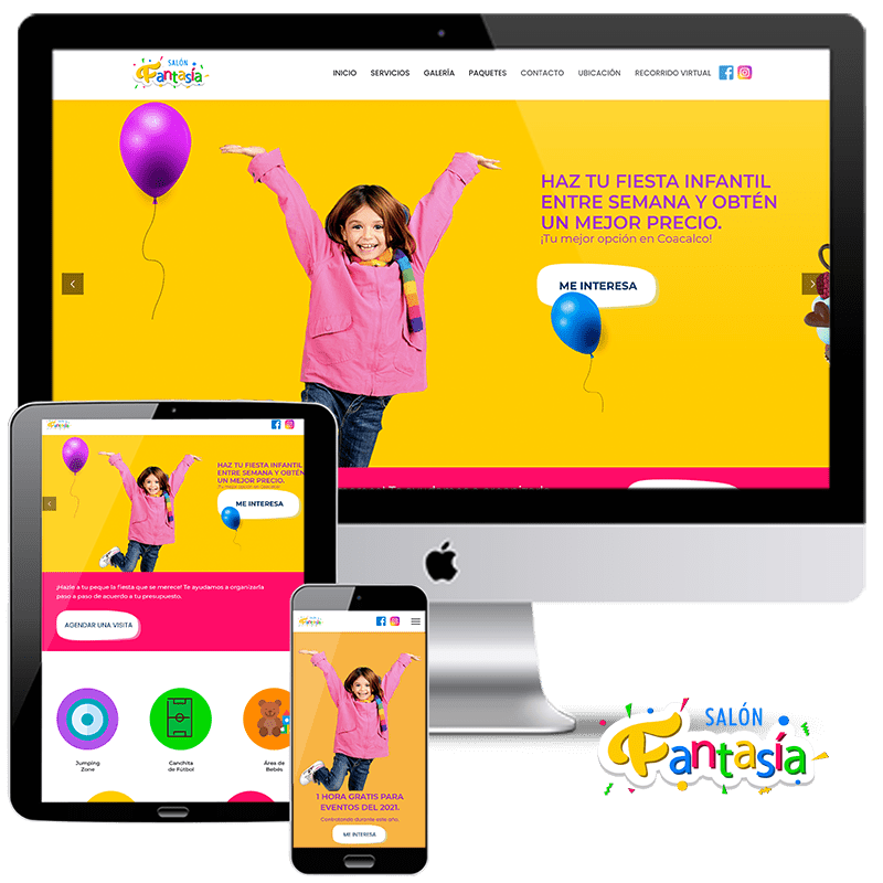 Sitio Web Salón Fantasía