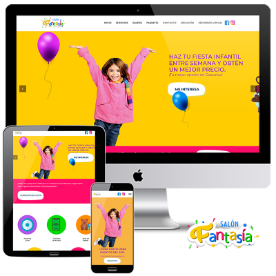 Sitio Web Salón Fantasía