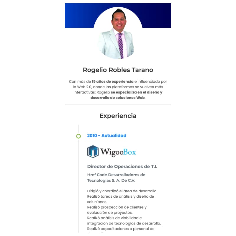 Tarjetas Digital Rogelio Robles